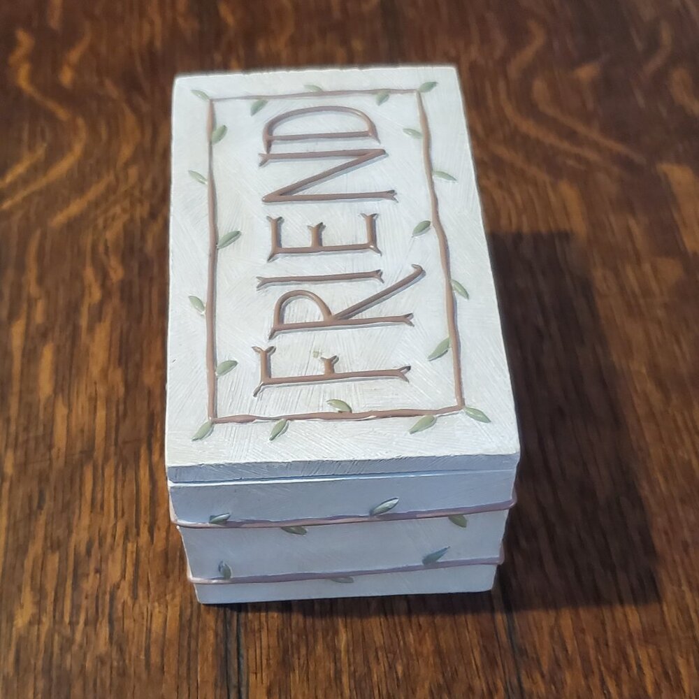 "Friends" Trinket Keepsake Gift Box by Tim Coffey for Demdaco - Picture 4 of 9